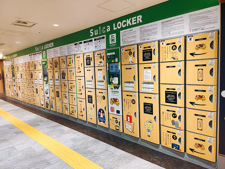 JR仙台駅3階にある、すし・牛たん通りのコインロッカーが面白いと話題に！