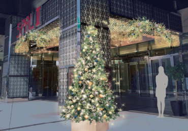 エスパルとパルコが、クリスマスツリーの合同点灯セレモニーを開催するみたい！