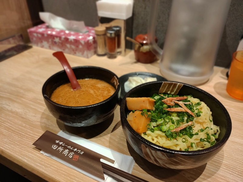 【ラーメン日誌】味噌乃屋 田所商店で『えび味噌つけ麺』が10月末までの限定復活をしていました！